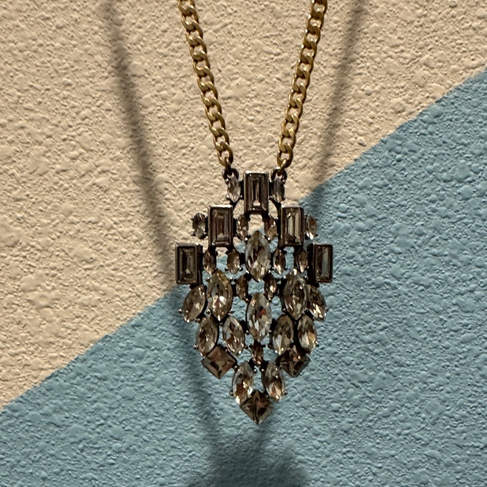 Stella & Dot Gold Necklace with Silver Accents